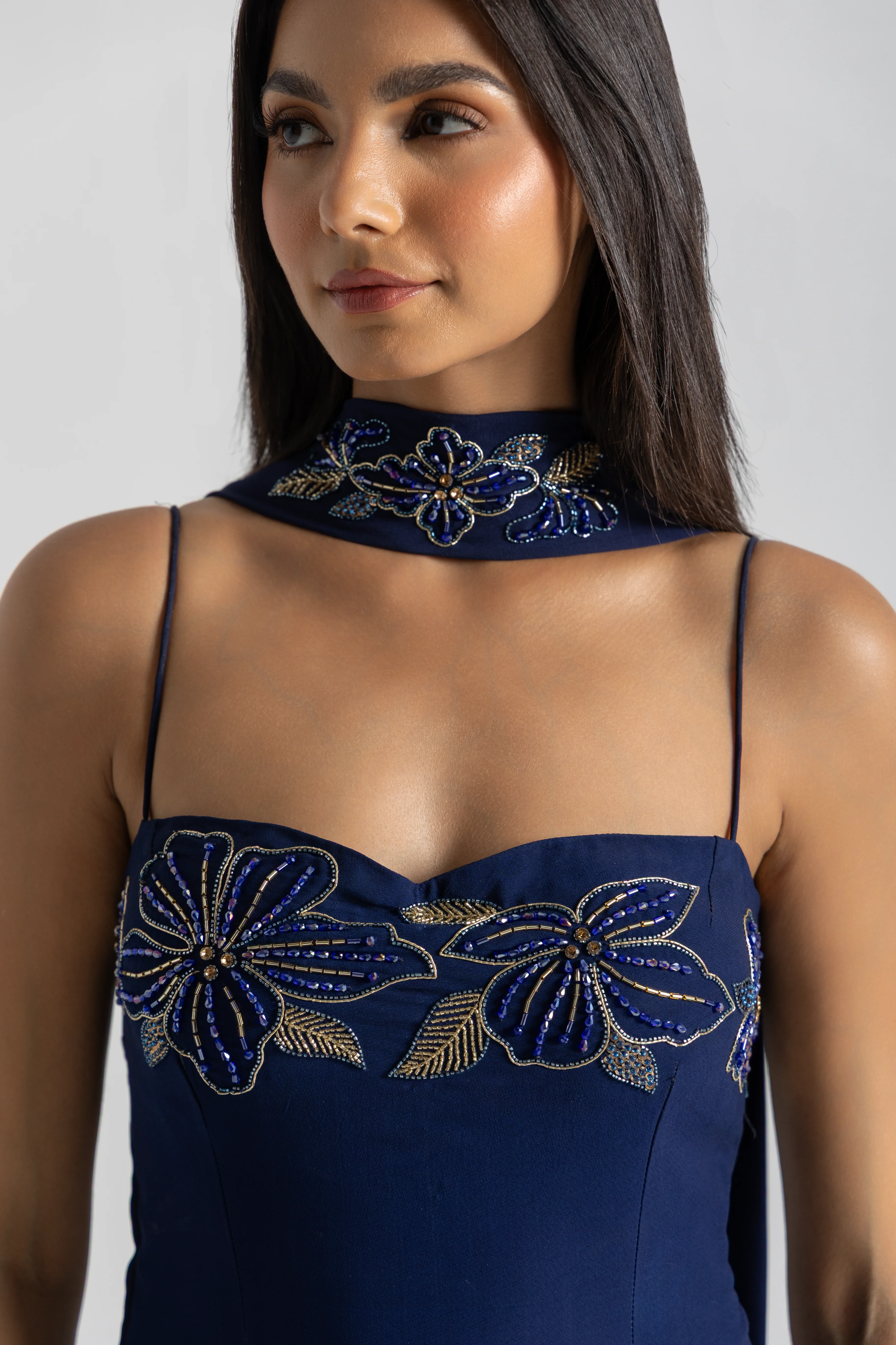 Blue Ombre Sharara Set - Image 7
