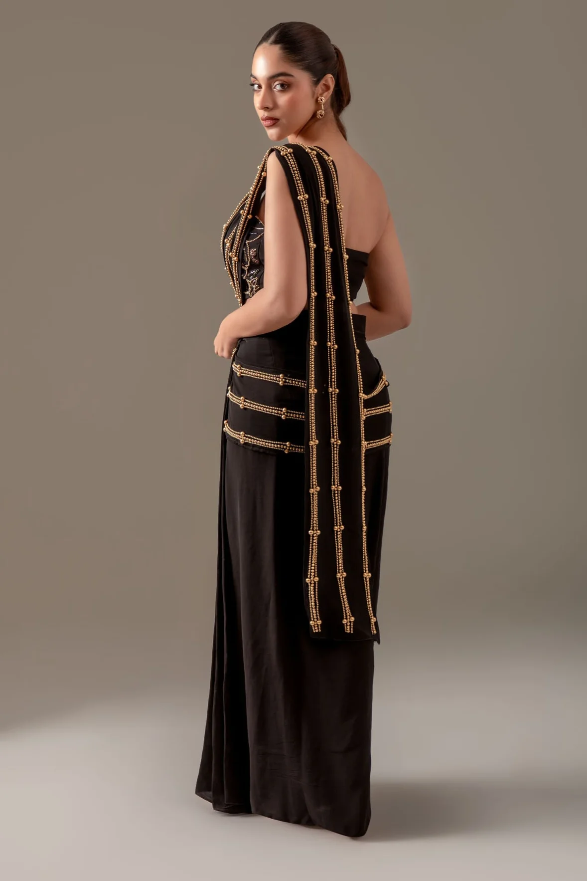 Embroidered Black Luxe