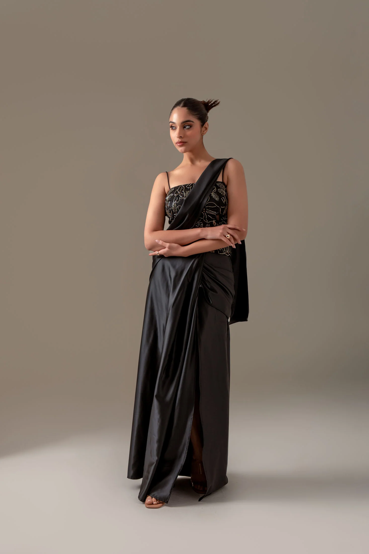 Gilded Corset Saree - Image 2