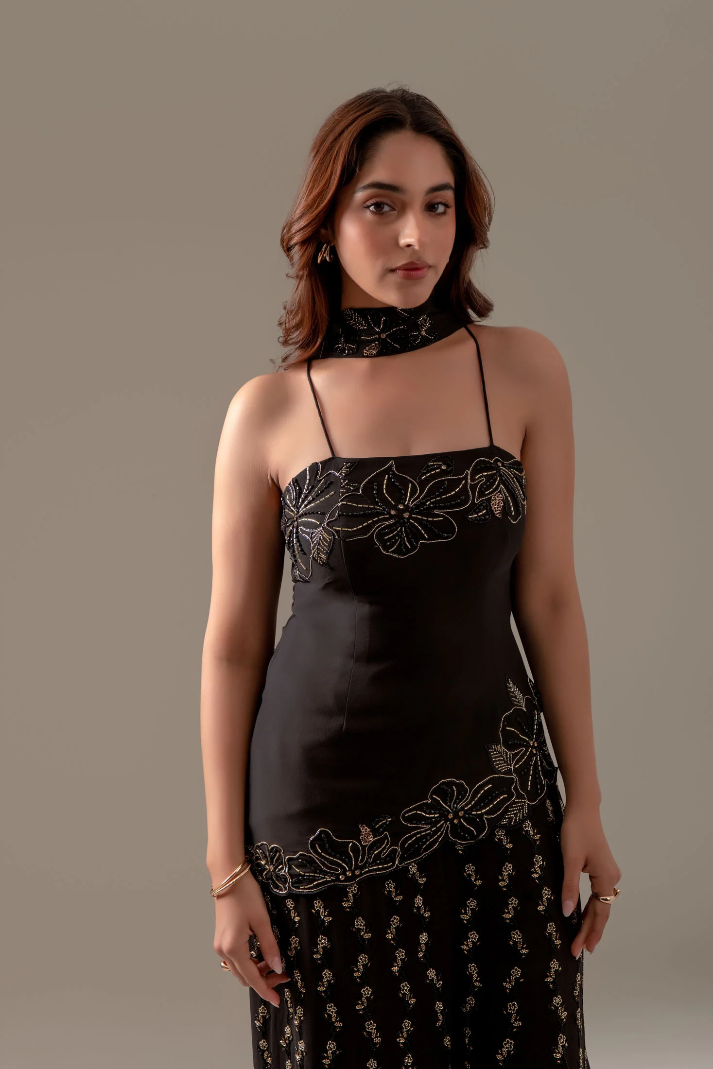 Black Ombre Sharara Set - Image 7