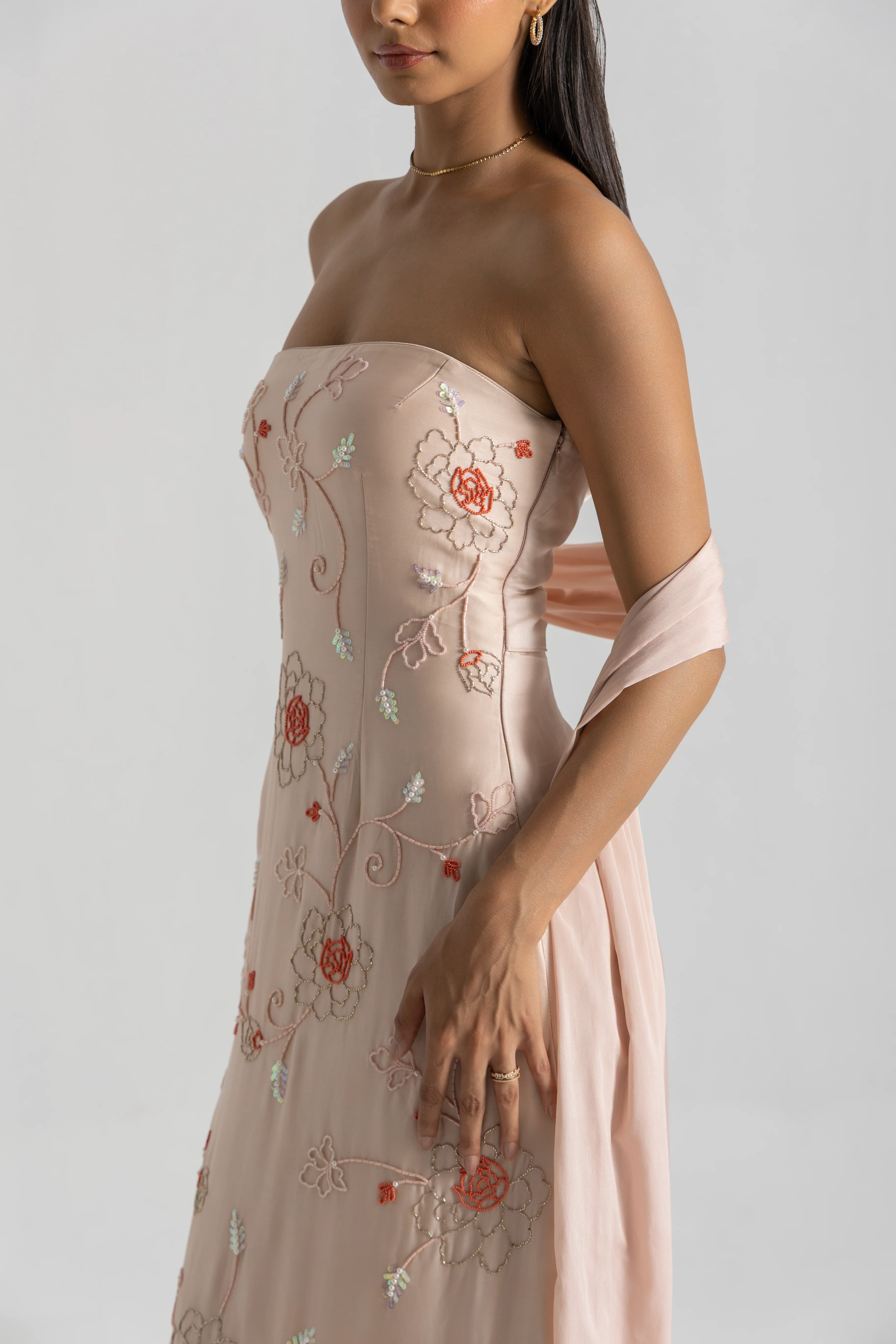 Peach Bloom Dress - Image 7