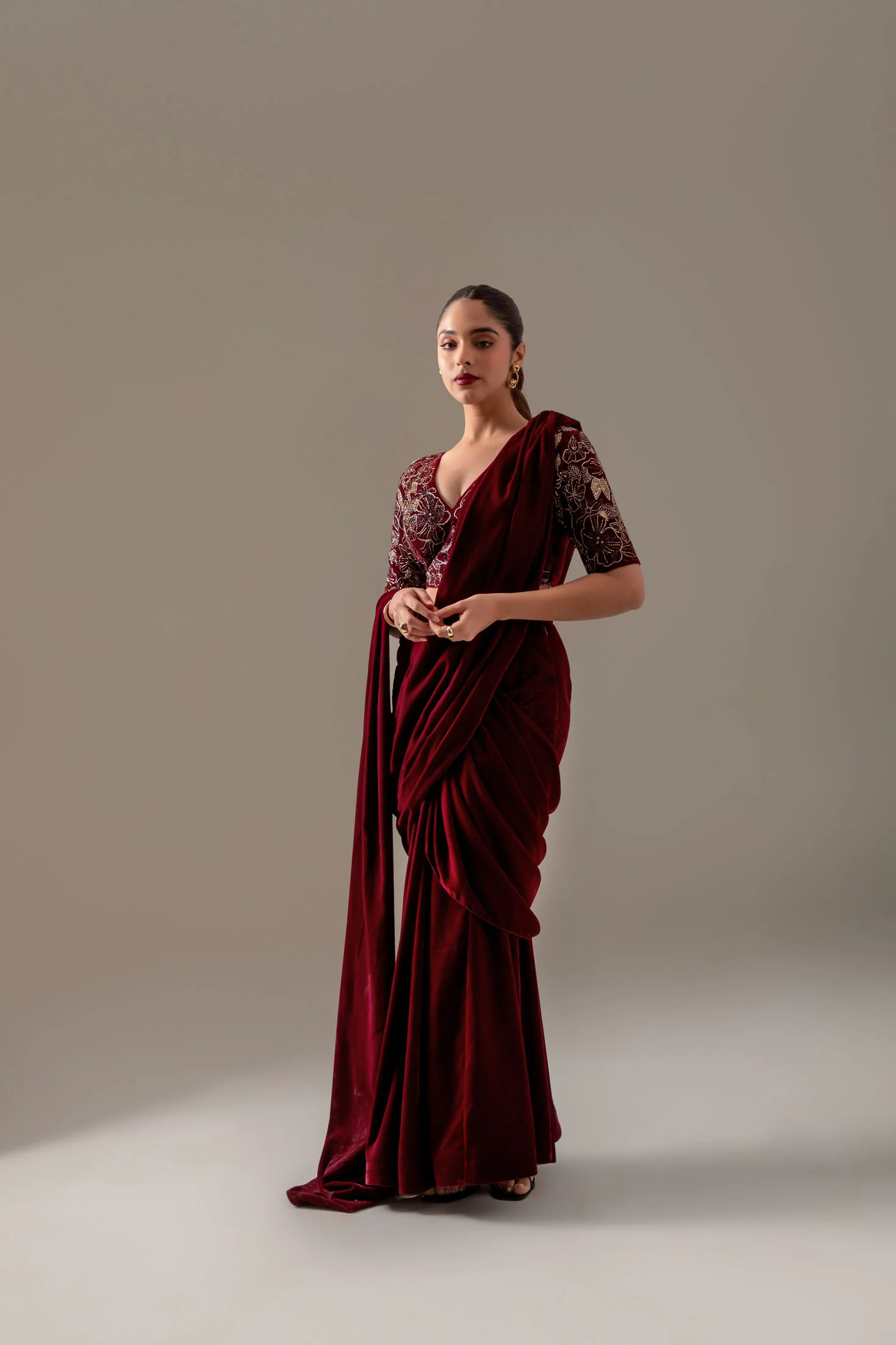 Velvet Royale Saree - Image 7